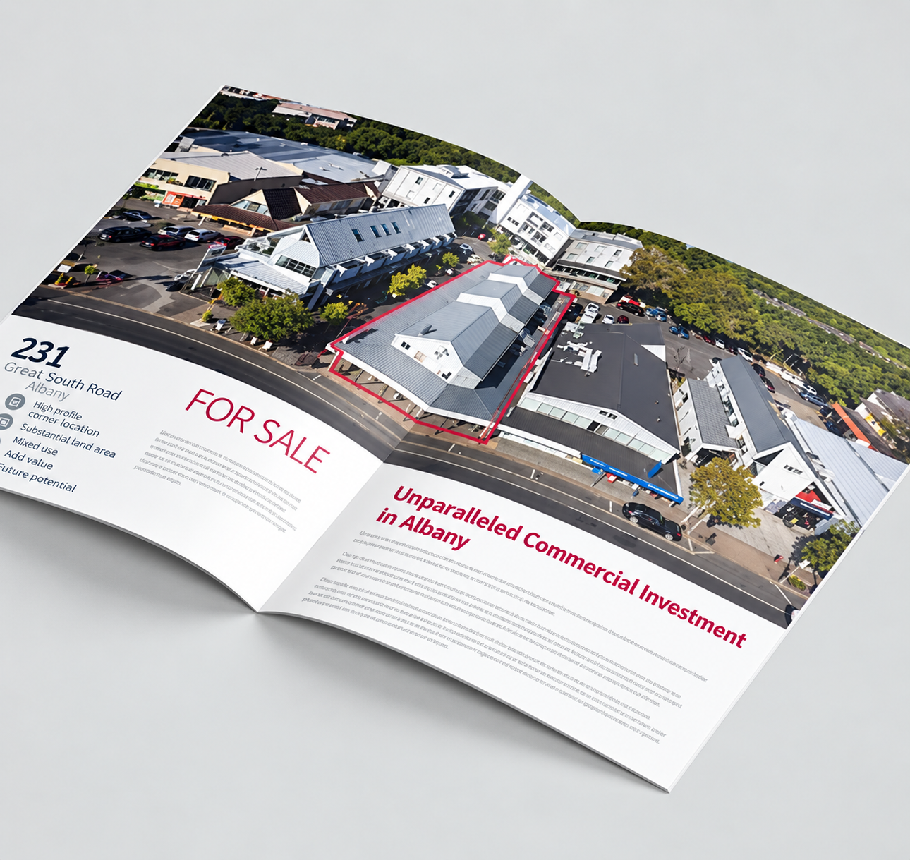 Property brochure spread